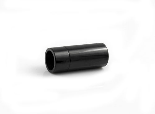 Edelstahl Magnetverschluss - poliert - schwarz - Ø 6 mm