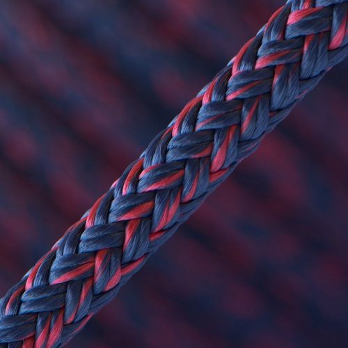 PPM Seil - blau-rot - Doppelgeflecht - Ø 8 mm