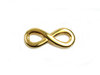 Zamak Verbinder "Infinity"- vergoldet - 15 mm