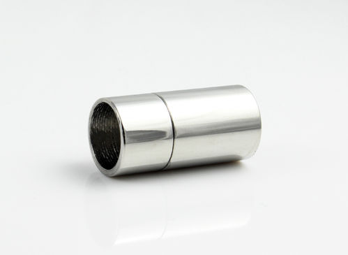 Edelstahl Magnetverschluss - poliert - Ø 9 mm