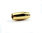 Edelstahl Magnetverschluss - poliert - golden - Ø 6 mm