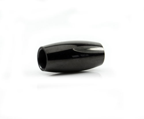 Edelstahl Magnetverschluss - poliert - schwarz - Ø 6 mm