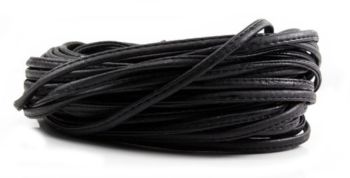 Korkband - schwarz-Naht- 5 x 2,5 mm