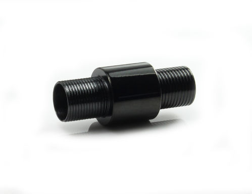 Edelstahl Magnetverschluss-poliert- schwarz- Ø 6 mm