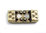 Zamak Magnetverschluss - bronze - gehämmert - Ø 10 x 2 mm