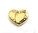 Zamak Magnetverschluss Herz - vergoldet - Ø 10 x 2 mm