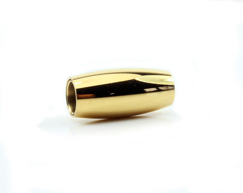 Edelstahl Magnetverschluss - poliert - golden - Ø 5 mm
