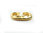 Zamak Hakenverschluss - vergoldet - gehämmert - Ø 5,5 x 2,5 mm-16 x 12 mm