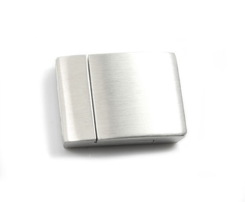 Edelstahl Magnetverschluss-matt-Ø 15 x 3 mm