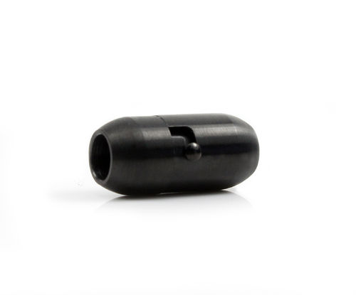 Edelstahl Magnetverschluss-Bajonett-matt-schwarz-Ø 5 mm