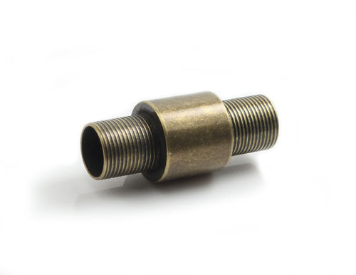 Edelstahl Magnetverschluss-poliert- bronze- Ø 6 mm