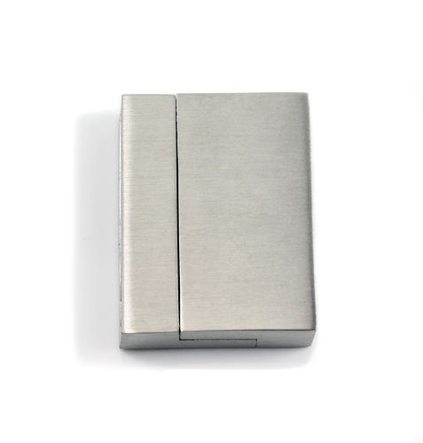 Edelstahl Magnetverschluss - matt - Ø 30 x 2 mm