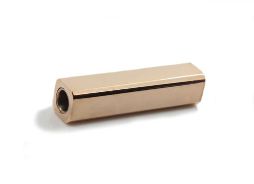 Edelstahl Magnetverschluss - poliert - rosegolden - Ø 3 mm