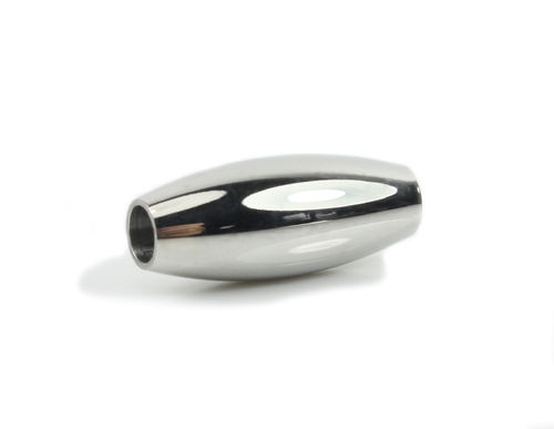 Edelstahl Magnetverschluss - poliert - silber - Ø 3 mm